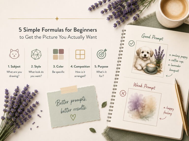 How to Write AI Image Prompts: 5 Simple Formulas for Beginners to Get the Picture You Actually Want