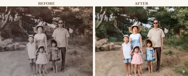 I Restored My Old Family Photo with AI — How to Bring Color and Memory Back to Faded Pictures