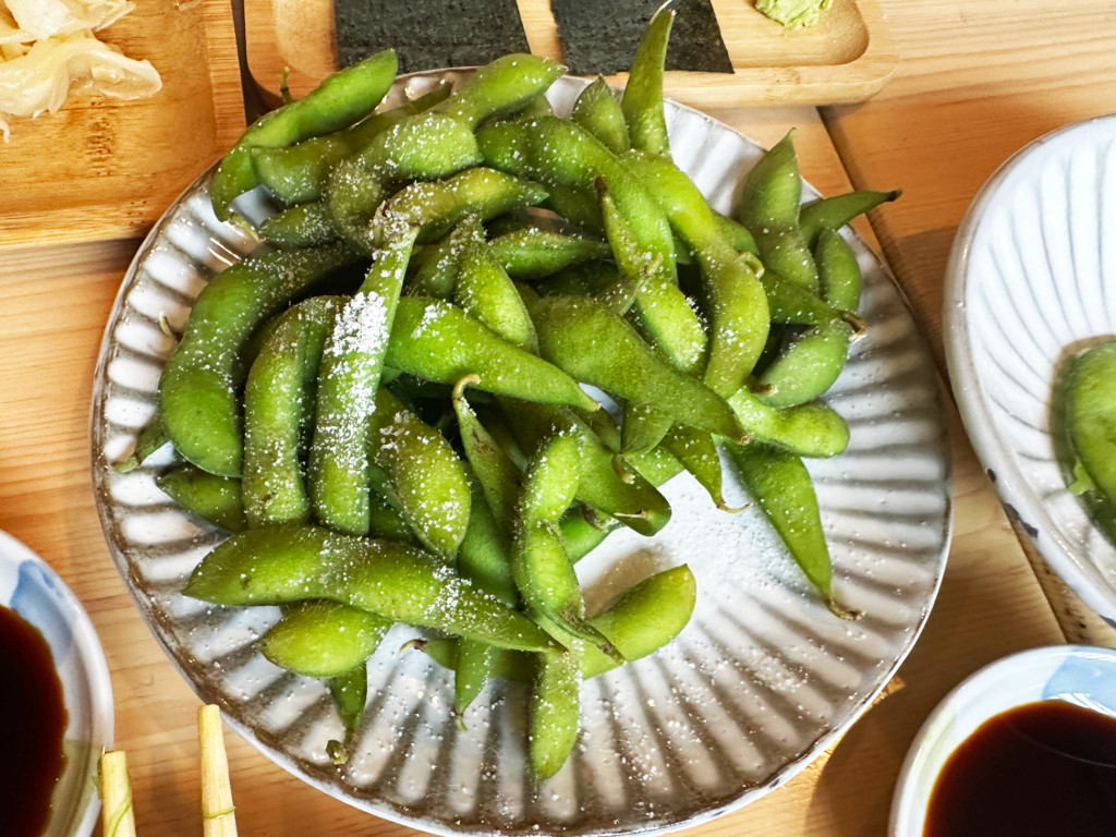 Edamame at IKI Ramen, Koreatown LA
