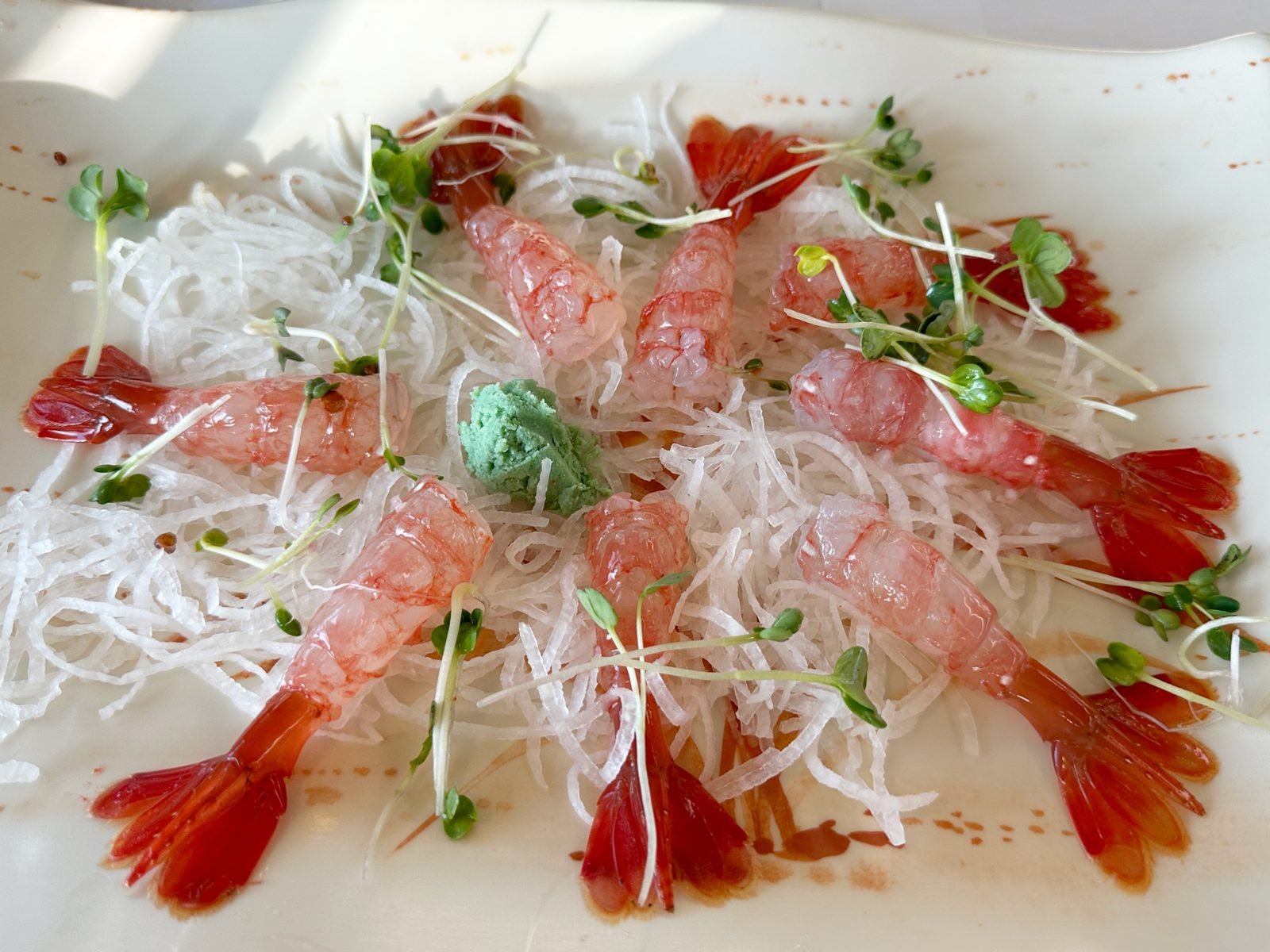 Korean sashimi platter at Pacific Fish Center, Redondo Beach
