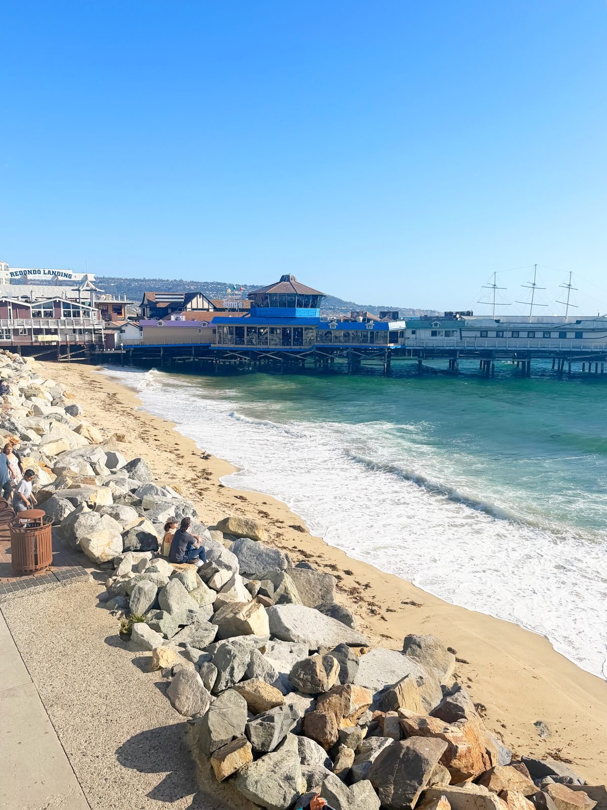 Beach and ocean view near Pacific Fish Center, Redondo Beach