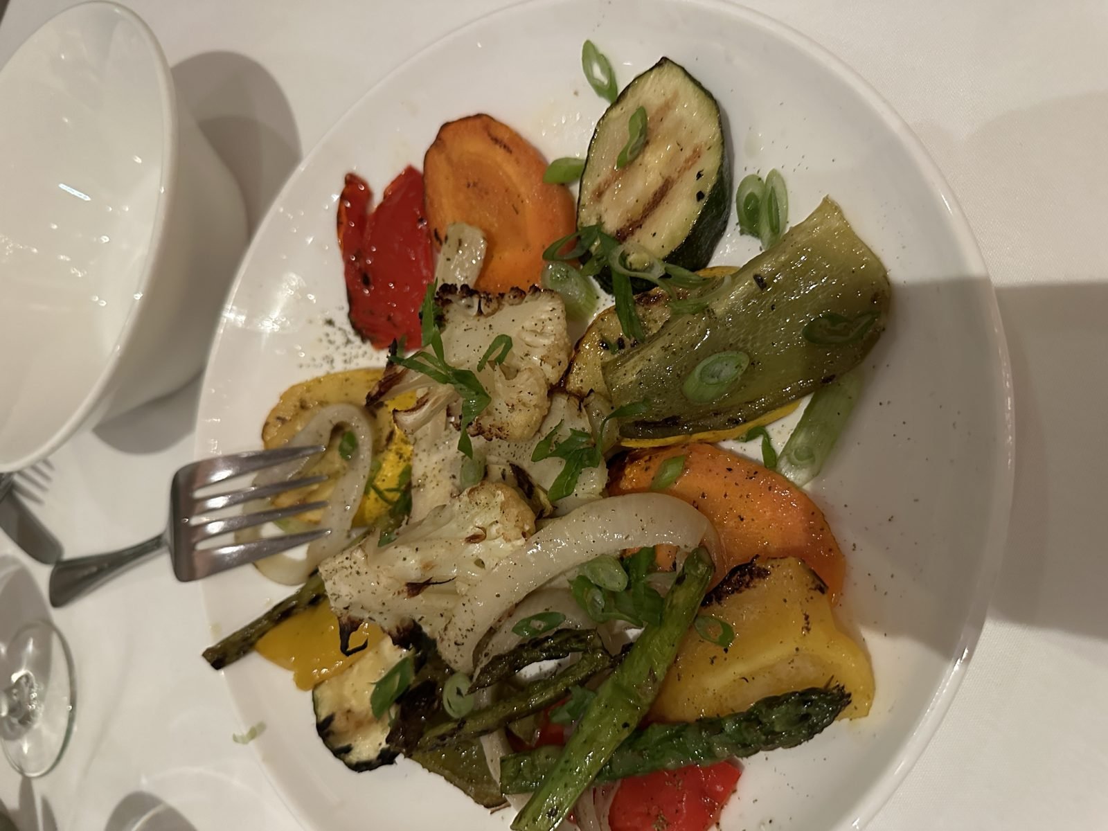 Grilled vegetables at Avra Beverly Hills