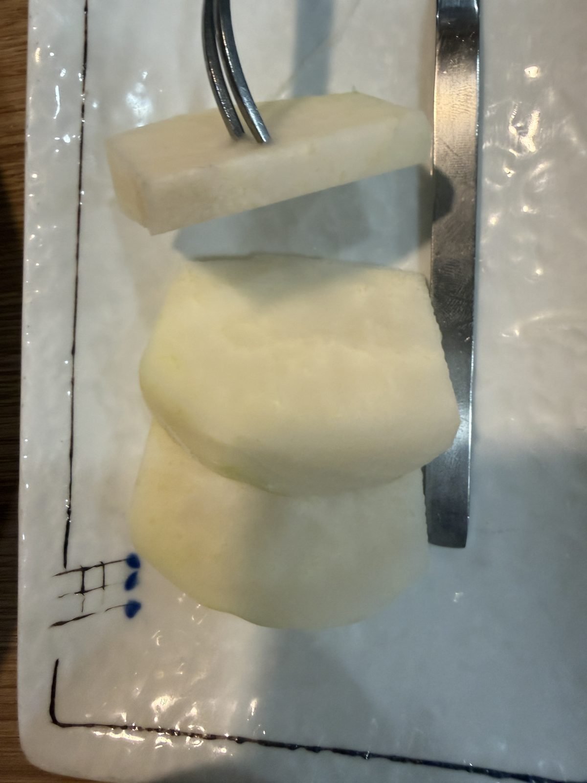 Dessert at the end of the course at Gowonnim Seoul