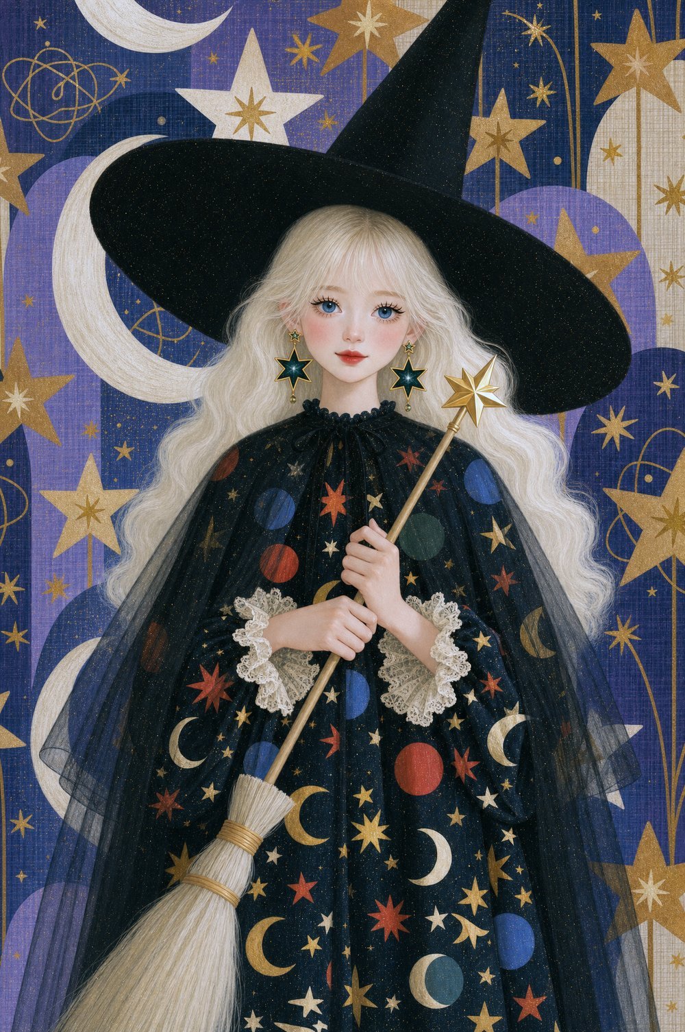 Pearl in the Starry Witch look, Pearl & Ruby Halloween Lookbook