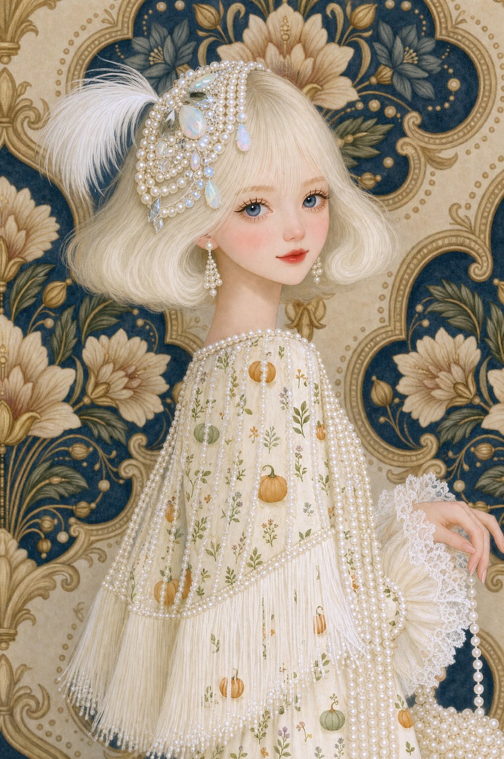 Pearl in the 1920s Pearl Party look, Pearl & Ruby Halloween Lookbook